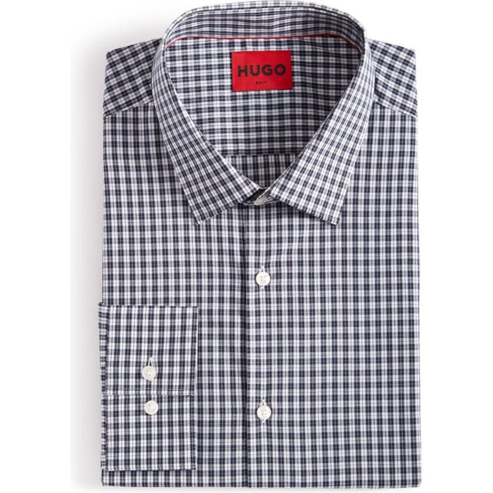 Hugo Boss Mens Poplin Button Down Dress Shirt, NWT